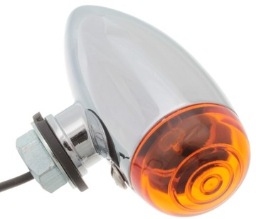 Turn signals directional indicators kropla knight metal chrome honda yamaha chopper hd, фото