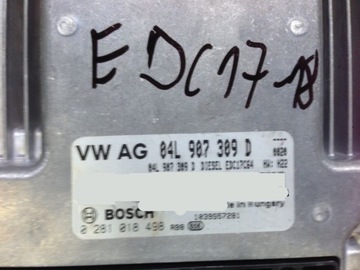 Ecu vw golf vii 2.0 0281018498 04l907309d в комплекте, фото