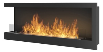 Biofireplace suspended simplefire 120 x 45 x 24 centimeters black, фото