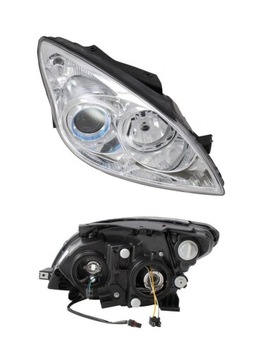 Рефлектор фара передняя hyundai i30 07 - 12 серебро правая, фото
