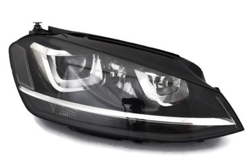 Vw golf 7 vii 12- headlight xenon right new depo, фото