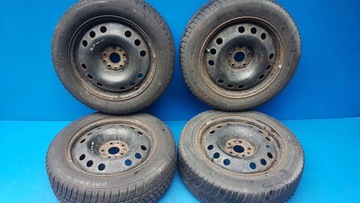 4x wheels steel disks + winter tires alfa 166 6-7mm, фото