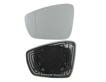 Mirror element left heated aspherical vw polo 6r vw up skoda citigo, фото
