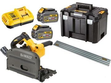 Plunge cutter rechargeable 54v 165mm 2* 6. 0ah+ rail 1. 5m, фото