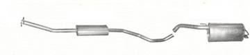 Mufflers complete nissan micra volume. 1, 2+ 1, 4 05-2010. +clamp, фото