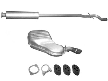 Volvo v70 2 2.0 2.3 2.4 2.5 2. 4d two mufflers, фото