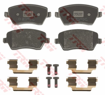 Trw pads brake front nissan tiida 04- opel a, фото