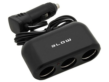 Distributor sockets cigarette lighter 3x, фото