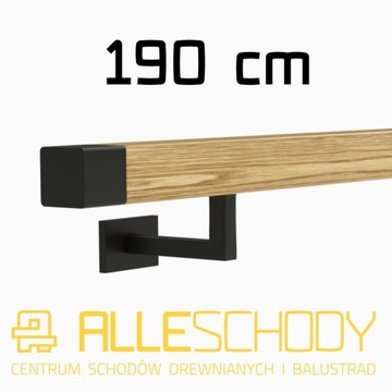 Поручень настенный деревянная 40x40 190cm дуб цвет, фото