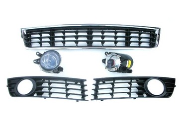 Противотуманные фары+ решетки audi a4 (b6) 2000-2004, фото