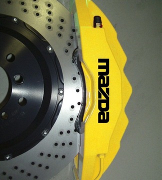 Mazda sticker on clamp inhibitory back hi temperatures 8 years white, фото