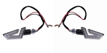 Turn signals black led backlight versatile 2pcs, фото