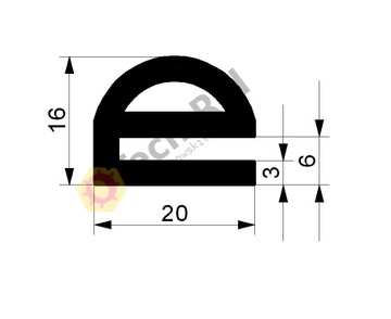 Gasket rubber radiator door gateway type e/2002, фото