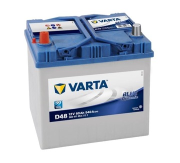 Battery 60ah/ 540a left+ varta d48 blue dynamic, фото