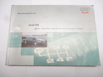 Audi a8 d2 99 - 02 user manual j german, фото