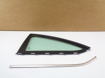 Mercedes w204 coupe overlay glass lateral chrome left, фото