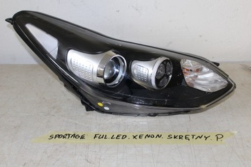 Right front headlight kia sportage xenon ful led backlight 2016, фото
