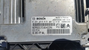 Citroen c3 2 компьютер 0281019818 9805947780, фото