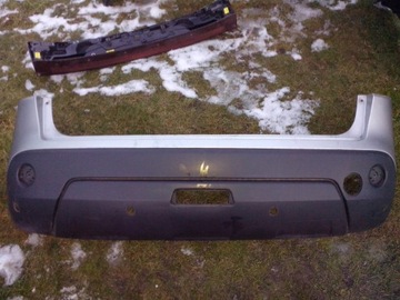Rear bumper back nissan qashqai j10 on parking sensor, фото