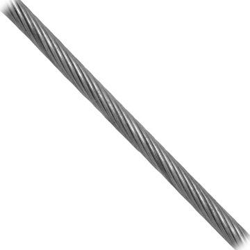 КИСЛОТОСТОЙКАЯ НЕРЖАВЕЮЩАЯ ВЕРЕВКА ПЛЕТЕНИЕ 1X19 D=3,0 ММ