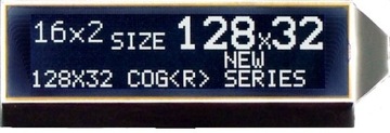 ART LCD графический 128x32-R COG LED b / l-W / KK 3.3 V