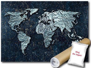 Фотошпалери флізелін карта світу континент 152x104