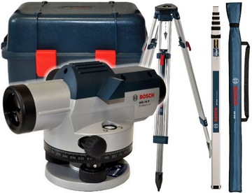 NIWELATOR OPTYCZNY GOL 26 D BOSCH + ŁATA + STATYW