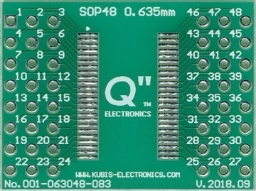 SSOP48, QSOP48 0.635 мм на 2xidc3x8