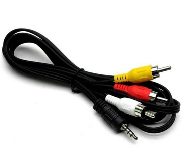 Мини - джек 3,5 мм 4pin-3x RCA Cinch 1,5 м кабель