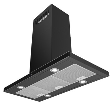 OUTLET Okap Ciarko Slim 90 W 100 cm czarny