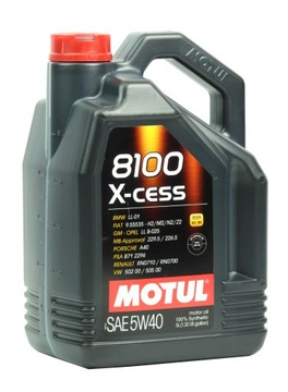MOTUL 8100 OIL 5W40 X-CESS 5W-40 8л 5л+3л