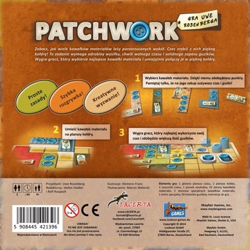 Настольная игра Lacerta Patchwork, польское издание