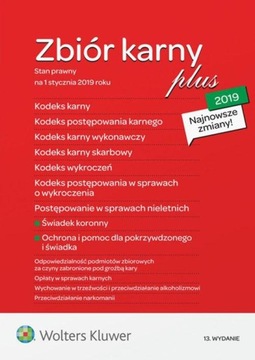 Zbiór karny plus 2019. Stan prawny na 1 stycznia 2019 roku