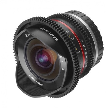 Кинообъектив Samyang 8 мм T3.1 для Canon M