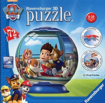 Пазл Ravensburger 3D 72 детали Щенячий патруль 121861