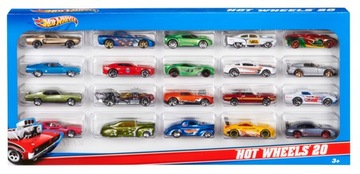 Hot Wheels Двадцать наборов машинок H7045 20 ТРАНСПОРТНЫХ СРЕДСТВ 20 ПАКЕТОВ