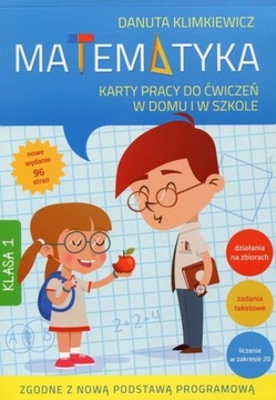 Matematyka klasa 1. Karty pracy do ćwiczeń w domu