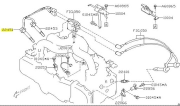 PŘÍVOD ZAPALOVACÍ SUBARU LEGACY OUTBACK NR1 ORIGINÁL