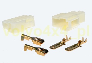 KONEKTORY ZŁĄCZA DWUKROTNE KOSTKI 2 PIN LAMP LED