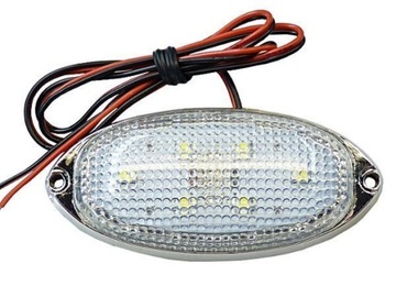 Lampka LED 6 SMD 7cm owlana obrysówka dioda 12V 24