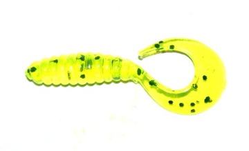 Manns TWISTER 40mm (2szt) Przeźroczysty żółty z cz