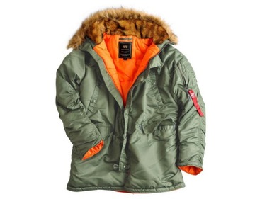 Alpha Industries kurtka męska parka z kapturem N3B VF 59 r. M