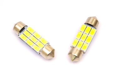 Светодиодная лампа 9 SMD диодов 5630 C5W C10W TUBE 36 мм