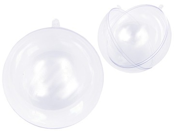 Bombki bombka kule kula kulka akrylowa plastikowa 2 połówki, śr.16cm/1szt