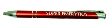 długopis super emerytka śmieszny prezent przejście na emeryturę koleżanki