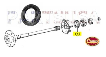 Сальник полуоси Jeep Grand Cherokee 99-04 WJ