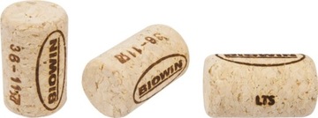 KORKI DO WINA walcowe 10szt 24x38mm naturalne AGLOMEROWANE