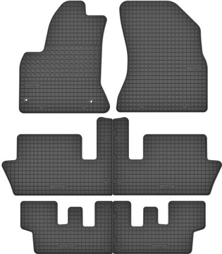Citroen C4 Picasso 06-13 DYWANIKI GUMOWE + STOPERY CZARNE NA WYMIAR DO AUTA