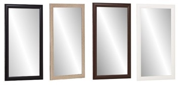 LUSTRO w ramie 100x50 SONOMA BIAŁE WENGE CZARNE