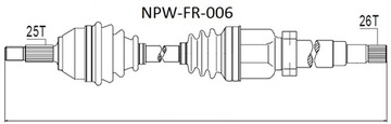 ВАЛ ПРАВЫЙ FORD FOCUS MK1 1.8Di 1.8TDDi 98-04